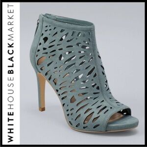 WHBM STACEY WINTERGREEN LASER-CUT BOOTIES